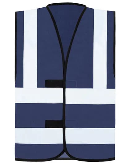 Hi-Vis Safety Vest With 4 Reflective Stripes Hannover - Navy