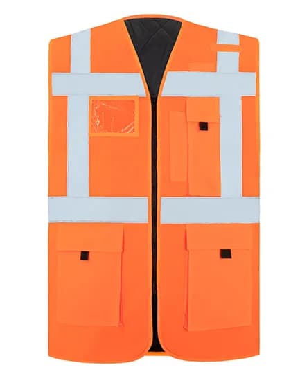 Padded Comfort Executive Safety Vest Wismar CO² Neutral - Signal Orange