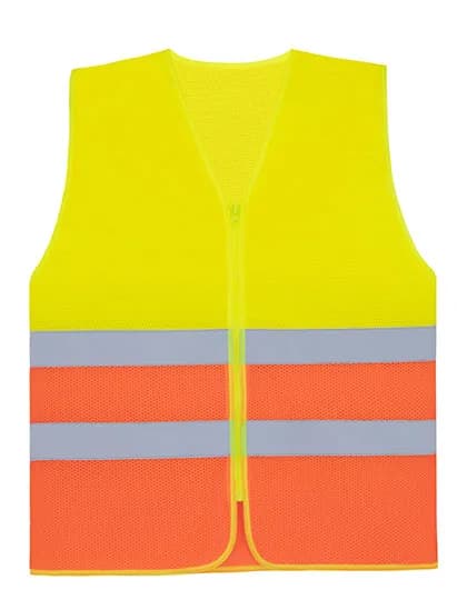 Comfort Mesh Safety Vest Rhodes CO² Neutral - Signal Yellow/Signal Orange