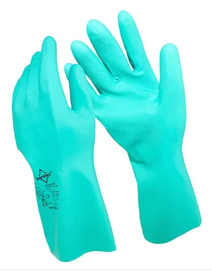 Nitrile Gloves Velourised Ankara - Green