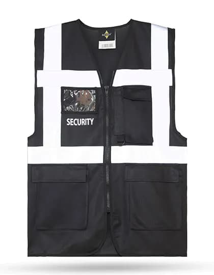 SECURITY Mesh Multifunctional Safety Vest Tampa - Black