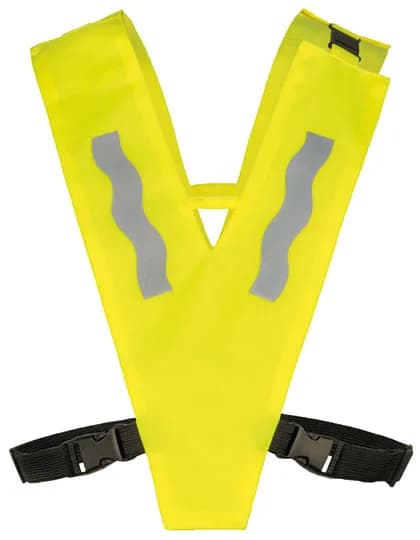 Kids´ Hi-Vis Safety Collar Haiti With Safety Clasp - Signal Yellow