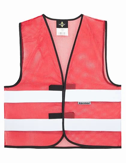 Hi-Vis Mesh Safety Vest Thessaloniki - Red