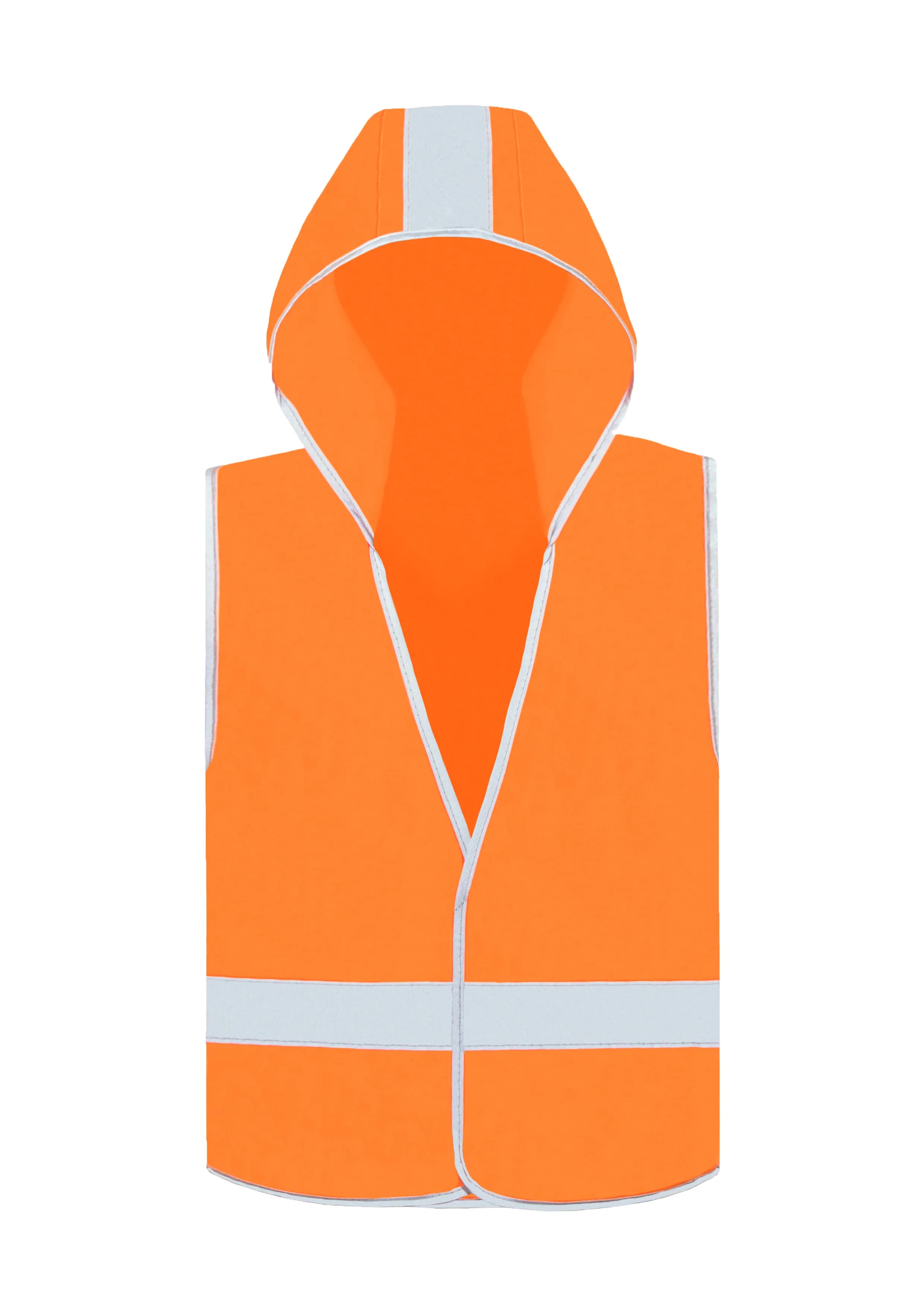 Kids´ Hooded Hi-Vis Safety Vest Odense - Signal Orange