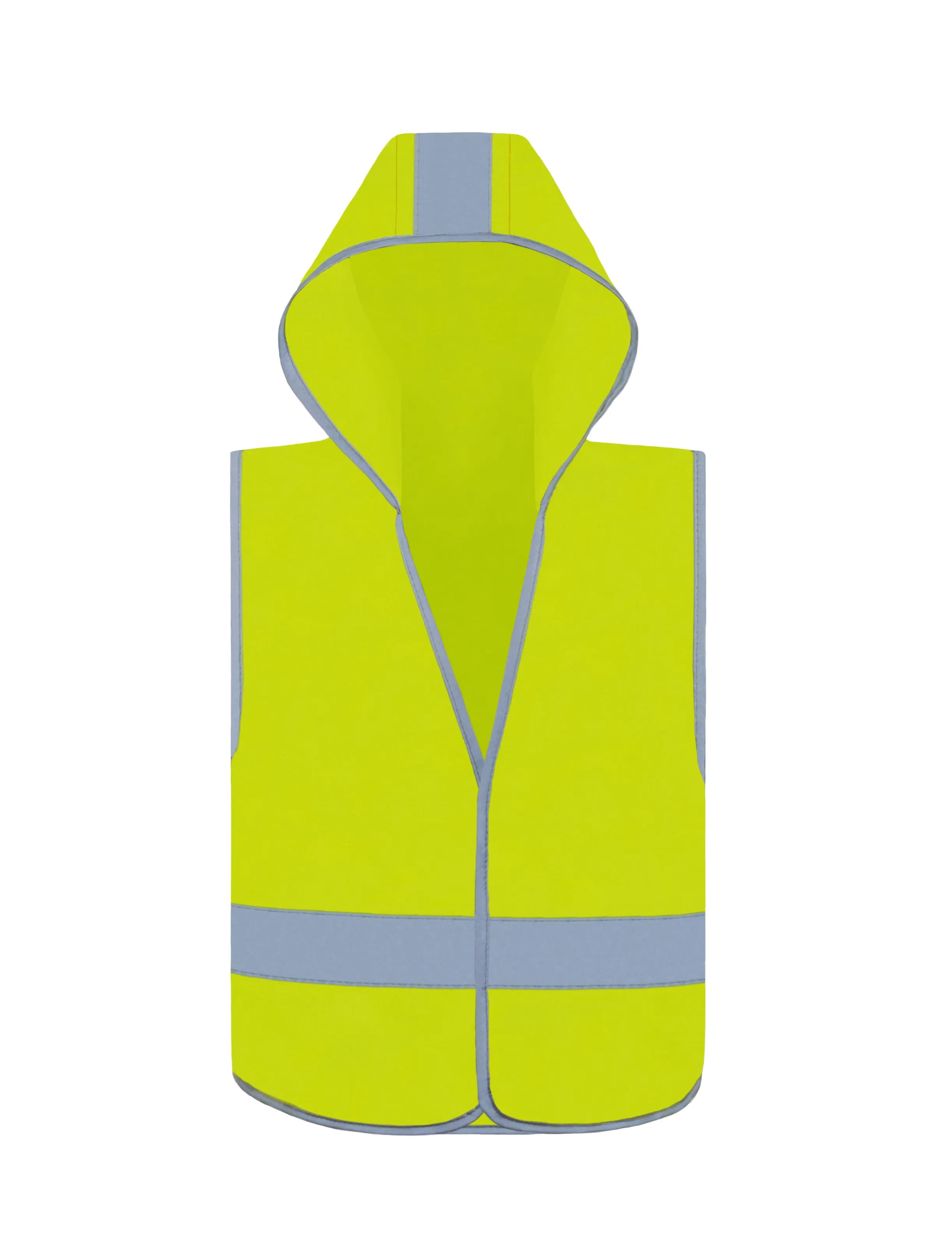 Kids´ Hooded Hi-Vis Safety Vest Odense - Signal Yellow