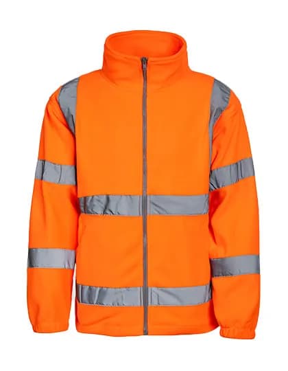 Hi-Vis Safety Fleece-Jacket Bergen - Signal Orange