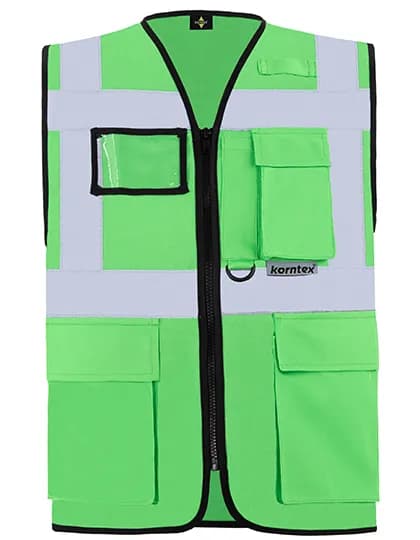 Executive Multifunctional Safety Vest Berlin - Neon Green