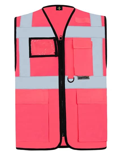 Executive Multifunctional Safety Vest Berlin - Neon Pink