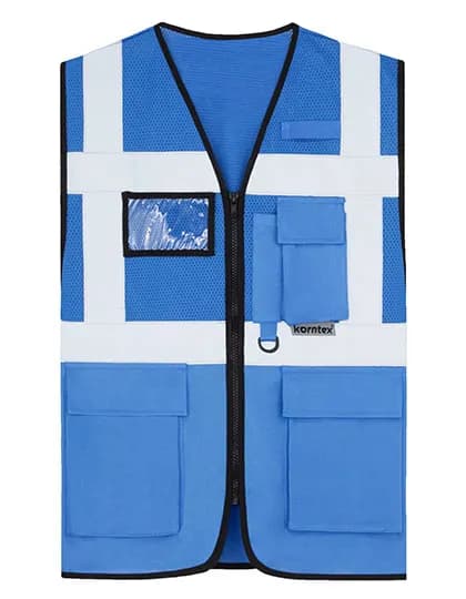 Multifunctional Hi-Vis Mesh-Vest Athens - Blue