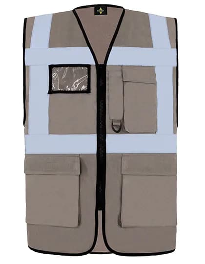 CO² Neutral Multifunctional Executive Safety Vest Hamburg - Grey