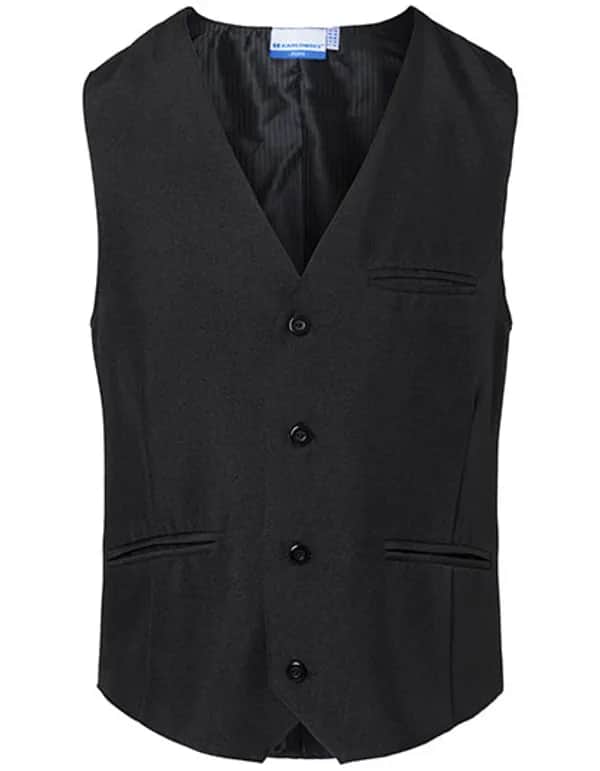 Herrenweste Basic - Black (ca. Pantone 419C)