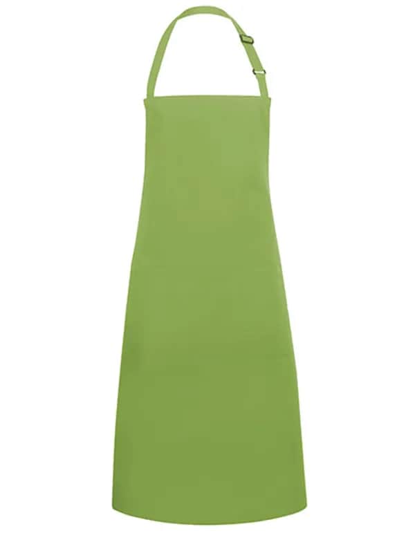 Latzschürze Basic mit Tasche und Schnalle - Lime (ca. Pantone 4212C)