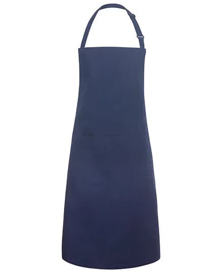 Latzschürze Basic mit Tasche und Schnalle - Navy (ca. Pantone 533C)