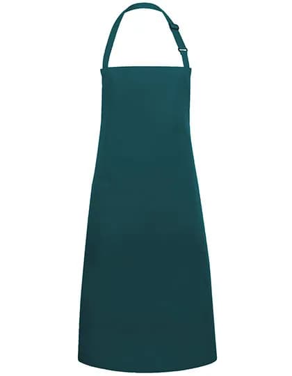 Latzschürze Basic mit Tasche und Schnalle - Pine Green (ca. Pantone 4189C)