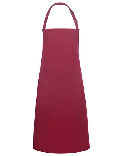 Latzschürze Basic mit Schnalle - Bordeaux (ca. Pantone 209C)