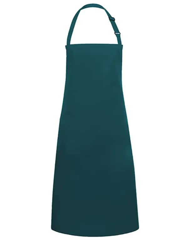 Latzschürze Basic mit Schnalle - Pine Green (ca. Pantone 4189C)