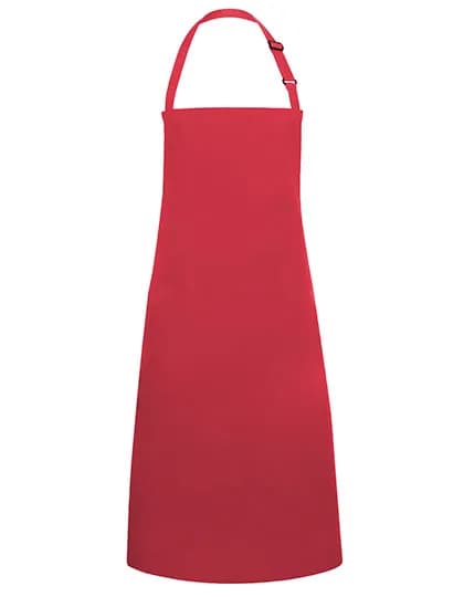 Latzschürze Basic mit Schnalle - Raspberry (ca. Pantone 4059C)