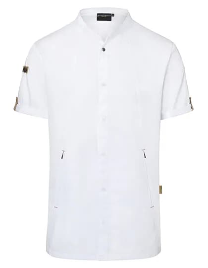 Kurzarm Kochjacke Green-Generation - White