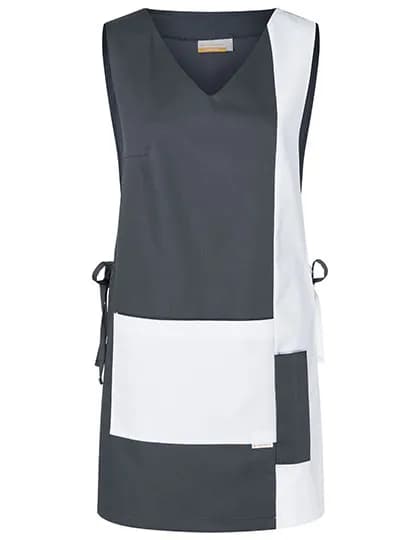 Überwurfkasack Marilies - Anthracite (ca. Pantone 7540C)/White