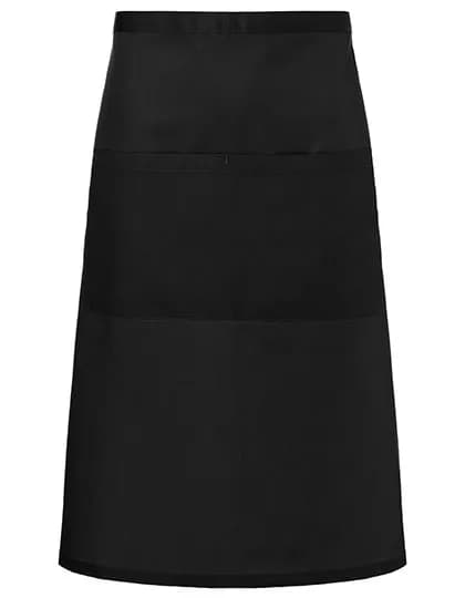 Bistroschürze Basic mit Tasche - Black (ca. Pantone 419C)