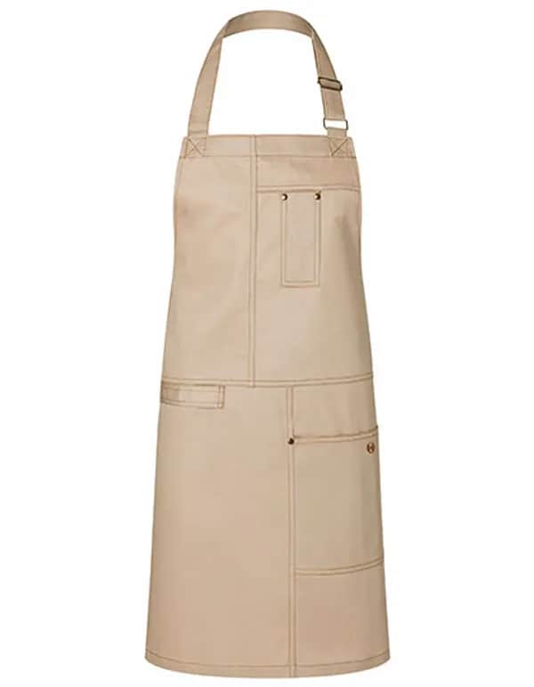 Latzschürze Urban Casual-Style - Beige (ca. Pantone 7529 C)
