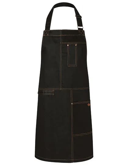 Latzschürze Urban Casual-Style - Black (ca. Pantone 419C)