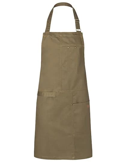 Latzschürze Urban Casual-Style - Khaki (ca. Pantone 7497 C)