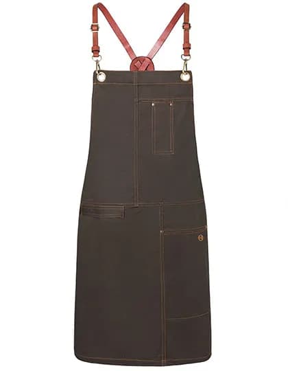 Latzschürze Urban X-Style - Chocolate (ca. Pantone 440 C)