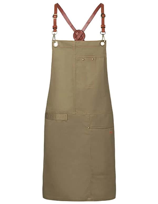 Latzschürze Urban X-Style - Khaki (ca. Pantone 7497 C)