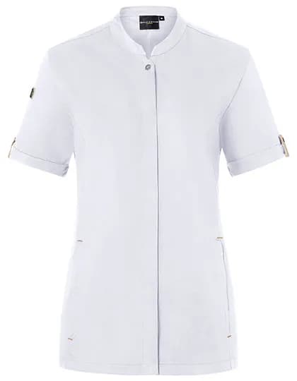 Damenkochjacke Green-Generation Kurzarm - White