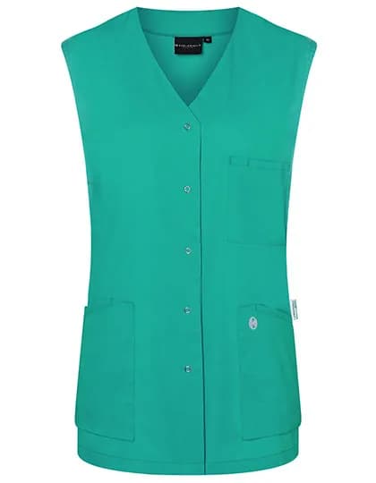 Ärmelloser Damenkasack Essential - Emerald Green (ca. Pantone 7717C)