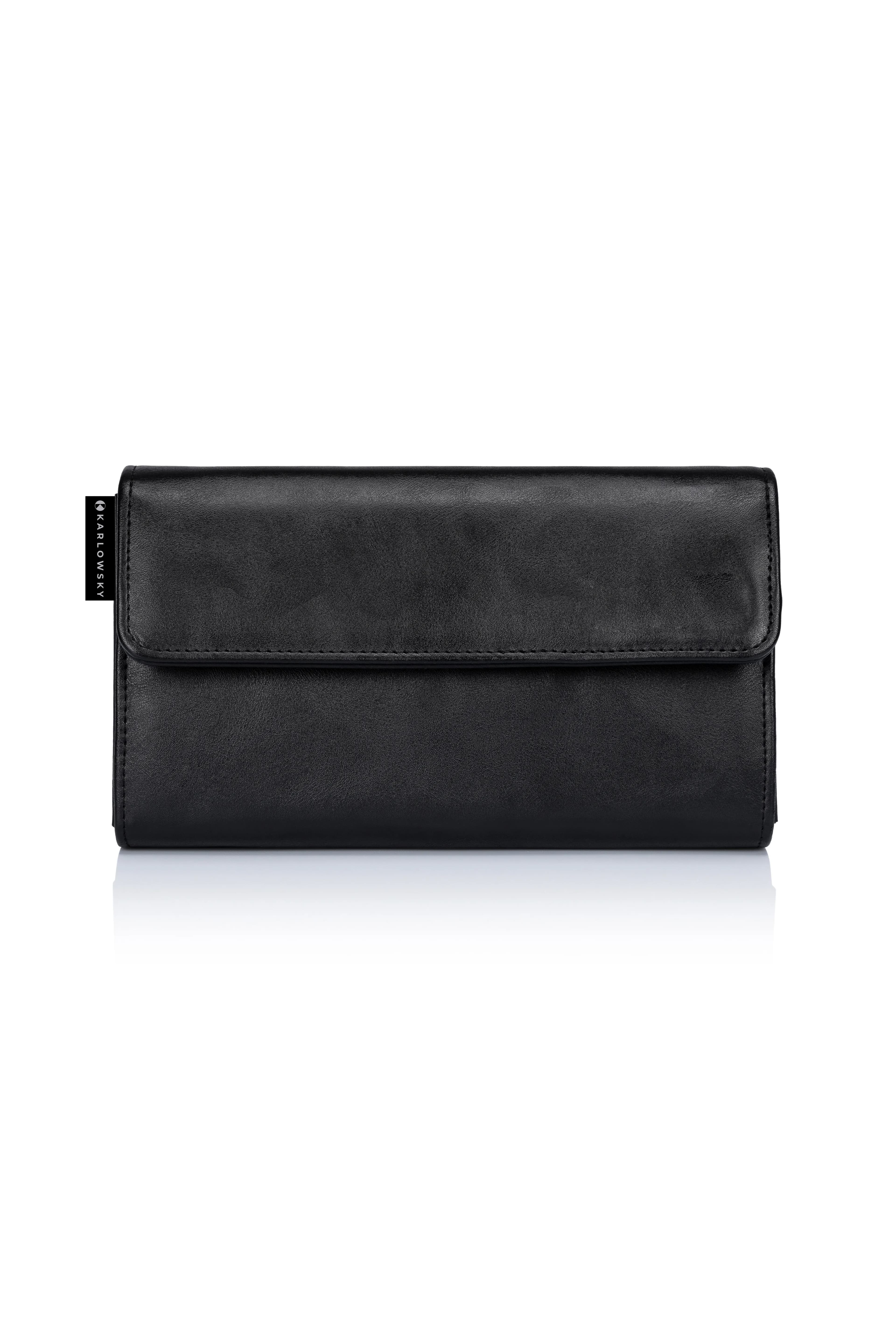 Kellnerbörse mit Druckknopf - Black (ca. Pantone 419C)