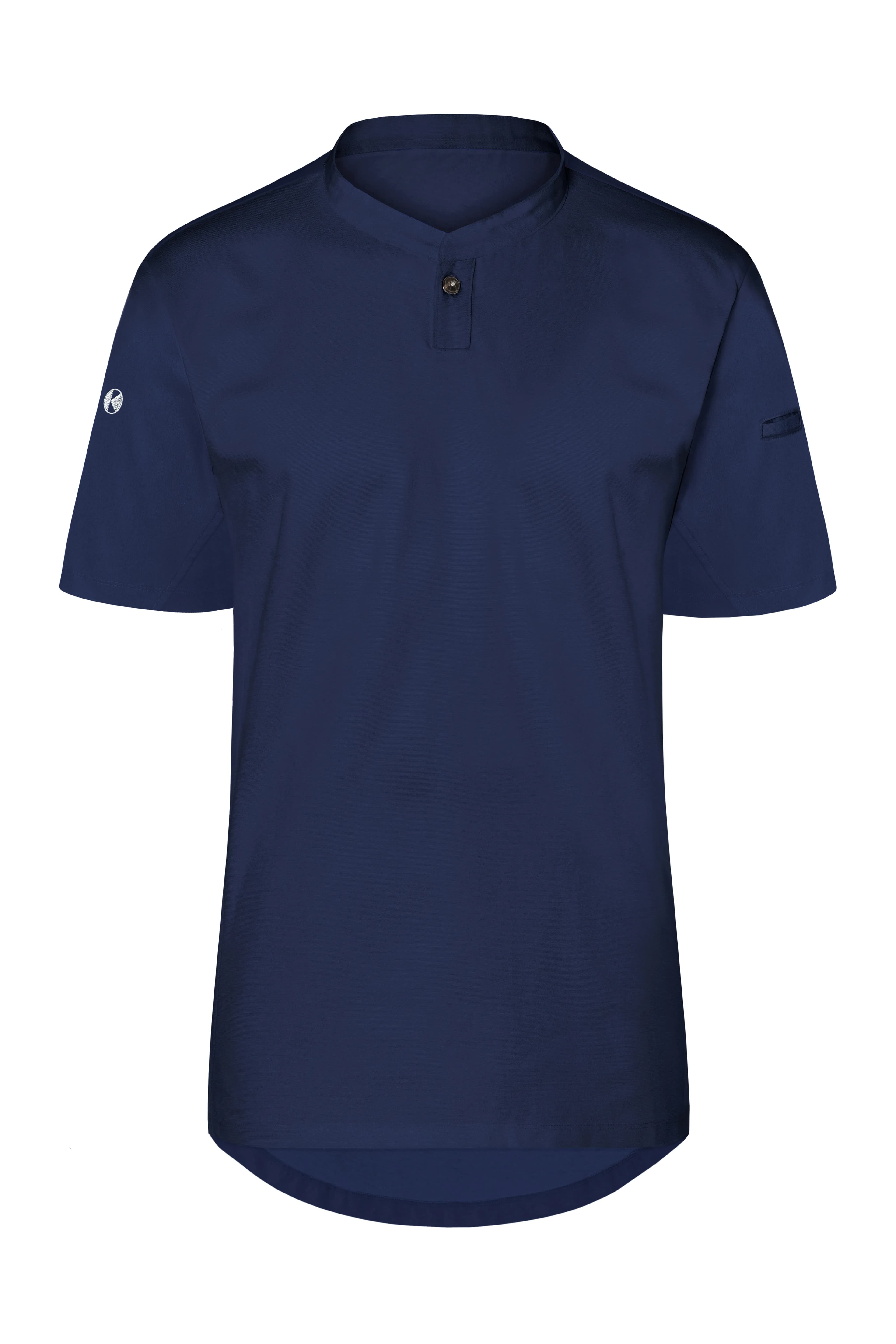 Kurzarm Damen-Arbeitsshirt Performance - Navy (ca. Pantone 533C)