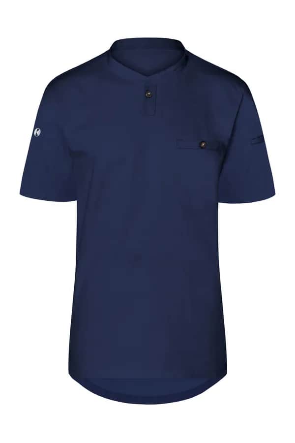Kurzarm Herren-Arbeitsshirt Performance - Navy (ca. Pantone 533C)