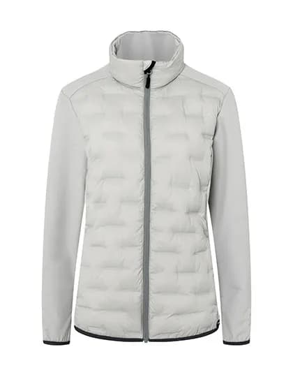 Damen Fleece-Hybrid Jacket - Light Grey (ca. Pantone 428C)