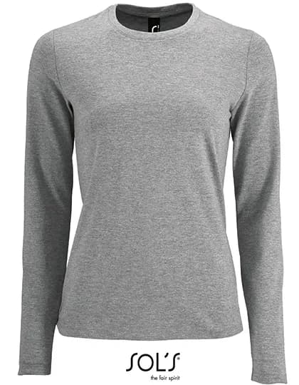 Women´s Long Sleeve T-Shirt Imperial - Grey Melange