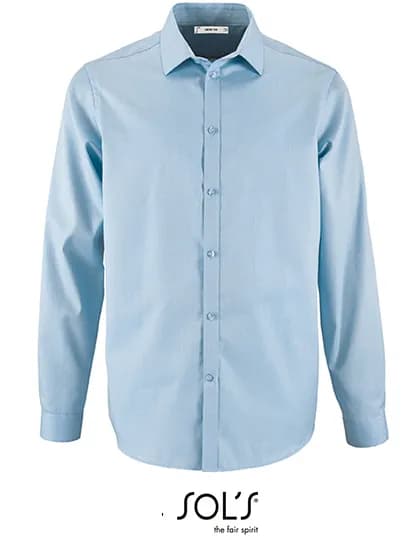 Men´s Herringbone Shirt Brody - Sky Blue