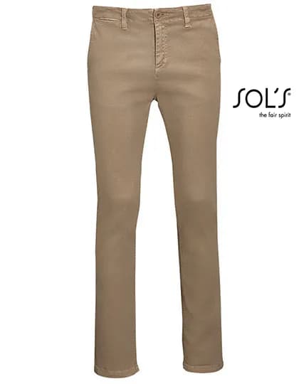 Men´s Chino Trousers Jules - Length 35 - Chestnut