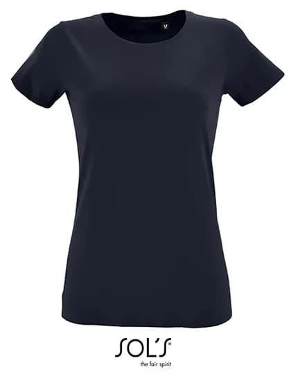 Women´s Round Neck Fitted T-Shirt Regent - French Navy