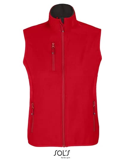 Women´s Falcon Zipped Softshell Bodywarmer - Pepper Red