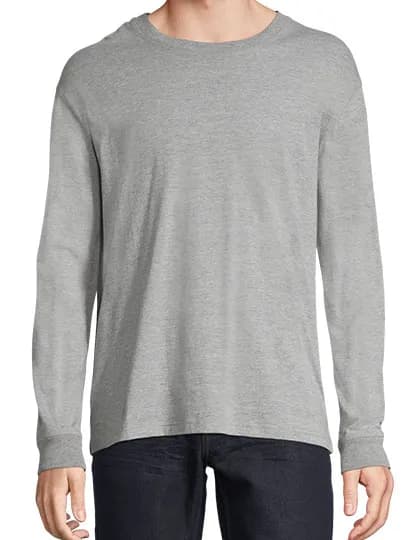 Unisex Long Sleeve T-Shirt Pioneer - Grey Melange