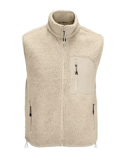 Unisex Sherpa Bodywarmer Fury - Shear Beige/Beige