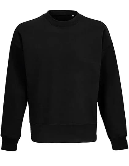 Unisex Round-Neck Sweatshirt Authentic - Black