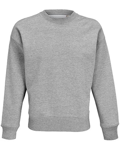 Unisex Round-Neck Sweatshirt Authentic - Grey Melange