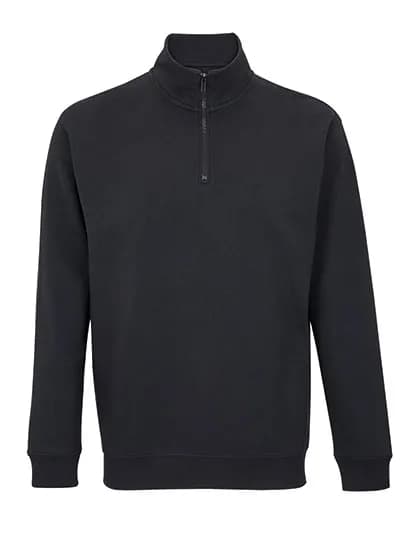 Unisex 1/4 Zip Sweatshirt Conrad - Black