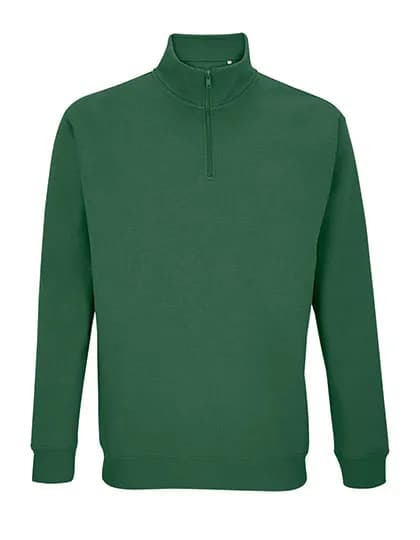 Unisex 1/4 Zip Sweatshirt Conrad - Bottle Green