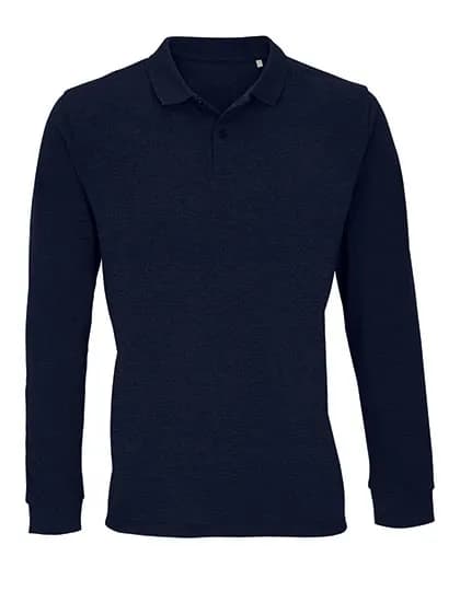 Unisex Long Sleeve Polo Shirt Planet - French Navy