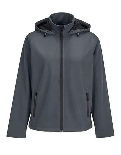 Women´s Race Softshell Hooded Jacket - Charcoal Grey (Solid)