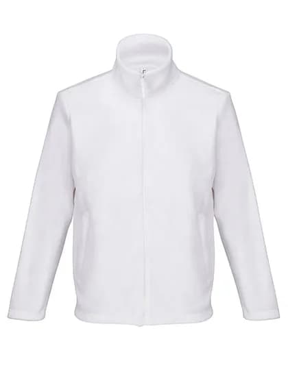 Unisex Microfleece Full-Zip Jacket Nitro - White