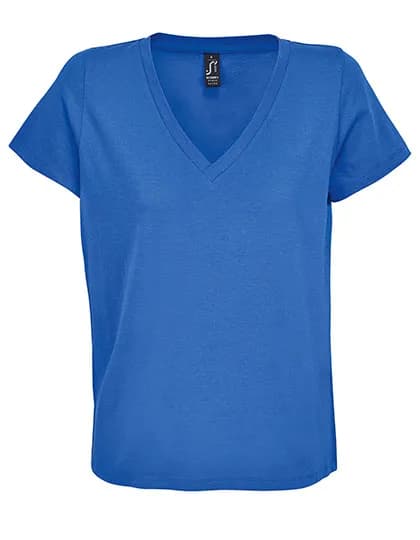Women´s V-Neck T-Shirt Regent - Royal Blue 241